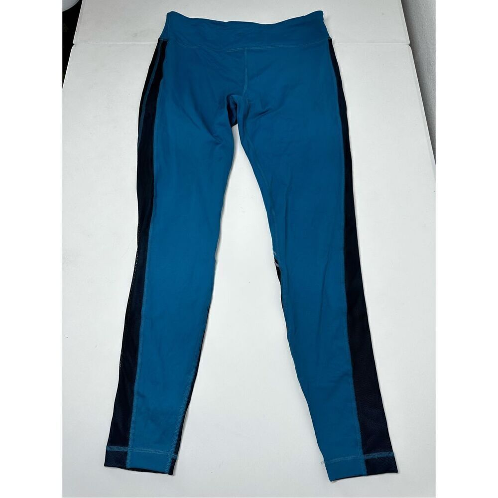 Tantris Athletic Yoga Leggings Blue Black Size L